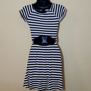 dELiA*s Striped Dress With Cut Out Lower Back